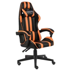 Gaming-Stuhl aus schwarzem und orangefarbenem Kunstleder von , Bürostühle - Ref: Foro24-20524, Preis: 149,25 €, Rabatt: %