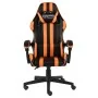 Black and orange synthetic leather gaming chair by , Office chairs - Ref: Foro24-20524, Price: 149,25 €, Discount: %