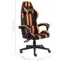 Silla gaming de cuero sintético negro y naranja de , Sillas de oficina - Ref: Foro24-20524, Precio: 149,25 €, Descuento: %