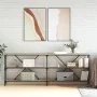 Sonoma oak engineered iron console table 200x30x75 cm by , Side tables - Ref: Foro24-832859, Price: 109,42 €, Discount: %