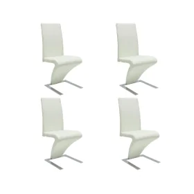 Dining chairs 4 units synthetic leather white by , dining chairs - Ref: Foro24-160565, Price: 496,02 €, Discount: %