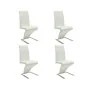 Sillas de comedor 4 unidades cuero sintético blanco de , Sillas de comedor - Ref: Foro24-160565, Precio: 499,72 €, Descuento: %