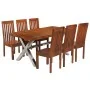Dining table set 7 units solid acacia wood by , Furniture sets for kitchens and dining rooms - Ref: Foro24-275332, Price: 932...