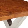 Dining table set 7 units solid acacia wood by , Furniture sets for kitchens and dining rooms - Ref: Foro24-275332, Price: 932...