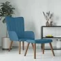 Relaxsessel mit blauem Samthocker von , Sessel - Ref: Foro24-327676, Preis: 113,03 €, Rabatt: %