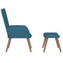 Relaxsessel mit blauem Samthocker von , Sessel - Ref: Foro24-327676, Preis: 113,03 €, Rabatt: %