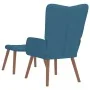 Relaxsessel mit blauem Samthocker von , Sessel - Ref: Foro24-327676, Preis: 113,03 €, Rabatt: %