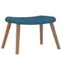 Relax armchair with blue velvet stool by , Armchairs - Ref: Foro24-327676, Price: 113,03 €, Discount: %
