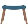 Relax armchair with blue velvet stool by , Armchairs - Ref: Foro24-327676, Price: 113,03 €, Discount: %