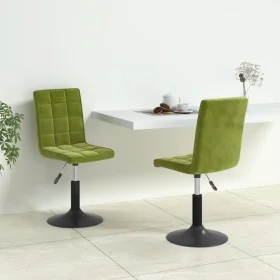 Sillas de comedor giratorias 2 uds de terciopelo verde claro de , Sillas de comedor - Ref: Foro24-335743, Precio: 117,94 €, D...