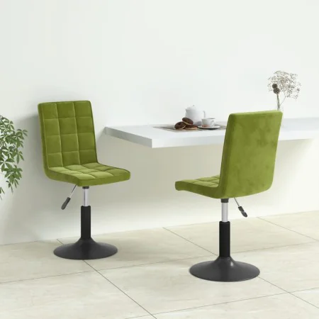 Hellgrüne drehbare Esszimmerstühle aus Samt 2 Stück von , Essstühle - Ref: Foro24-335743, Preis: 117,94 €, Rabatt: %