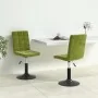 Sillas de comedor giratorias 2 uds de terciopelo verde claro de , Sillas de comedor - Ref: Foro24-335743, Precio: 117,94 €, D...