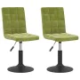 Hellgrüne drehbare Esszimmerstühle aus Samt 2 Stück von , Essstühle - Ref: Foro24-335743, Preis: 117,94 €, Rabatt: %