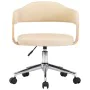 Sillas de comedor giratorias 4 unidades cuero sintético crema de , Sillas de comedor - Ref: Foro24-3054897, Precio: 540,42 €,...
