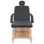 Camilla de masaje 3 zonas cuero sintético negro de , Mesas de masaje - Ref: Foro24-110254, Precio: 306,08 €, Descuento: %