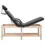 3-zone massage table synthetic leather black by , massage tables - Ref: Foro24-110254, Price: 306,08 €, Discount: %