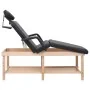 3-zone massage table synthetic leather black by , massage tables - Ref: Foro24-110254, Price: 306,08 €, Discount: %