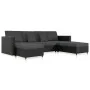 4-seater pull-out sofa bed in black synthetic leather by , Sofas - Ref: Foro24-287217, Price: 1,00 €, Discount: %