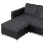 4-seater pull-out sofa bed in black synthetic leather by , Sofas - Ref: Foro24-287217, Price: 1,00 €, Discount: %