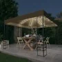 Carpa cenador de jardín con tira de luz LED 3x3m taupé 180 g/m² de , Carpas y cenadores - Ref: Foro24-3070309, Precio: 263,97...