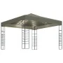 Garden gazebo tent with LED light strip 3x3m taupe 180 g/m² by , Tents and gazebos - Ref: Foro24-3070309, Price: 272,94 €, Di...