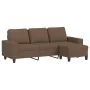 3-seater sofa with brown fabric stool 180 cm by , Sofas - Ref: Foro24-3201154, Price: 326,97 €, Discount: %