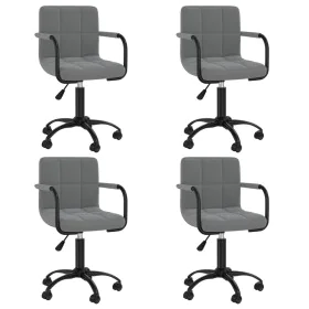 Swivel dining chairs 4 units dark gray velvet by , dining chairs - Ref: Foro24-3088013, Price: 248,92 €, Discount: %