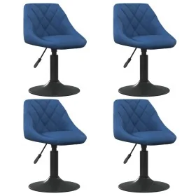 Drehbare Esszimmerstühle 4 Einheiten blauer Samt von , Essstühle - Ref: Foro24-3088795, Preis: 186,06 €, Rabatt: %