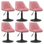 Drehbarer Esszimmerstuhl 6 Stk. rosa Samt von , Essstühle - Ref: Foro24-3088807, Preis: 340,88 €, Rabatt: %