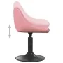 Drehbarer Esszimmerstuhl 6 Stk. rosa Samt von , Essstühle - Ref: Foro24-3088807, Preis: 340,88 €, Rabatt: %