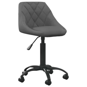Bürostuhl aus dunkelgrauem Samt von , Bürostühle - Ref: Foro24-3088847, Preis: 88,69 €, Rabatt: %