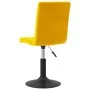 Senfgelbe drehbare Esszimmerstühle aus Samt 4 Stück von , Essstühle - Ref: Foro24-3089296, Preis: 236,48 €, Rabatt: %