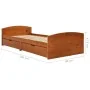 Bed frame with 2 drawers made of honey brown pine wood 90x200 cm by vidaXL, Beds and slatted bases - Ref: Foro24-322156, Pric...