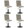 Drehbare Esszimmerstühle 4 Stk. hellgrauer Samt von , Essstühle - Ref: Foro24-3089289, Preis: 217,79 €, Rabatt: %