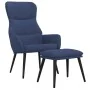 Relax armchair with blue fabric footrest by , Armchairs - Ref: Foro24-3097433, Price: 119,03 €, Discount: %