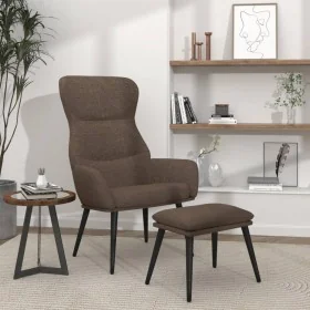 Sillón de relax con reposapiés tela gris taupé de , Sillones - Ref: Foro24-3097438, Precio: 120,64 €, Descuento: %