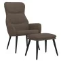 Relax armchair with footrest taupe gray fabric by , Armchairs - Ref: Foro24-3097438, Price: 120,62 €, Discount: %
