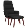 Relax armchair with footrest black fabric by , Armchairs - Ref: Foro24-3097569, Price: 146,70 €, Discount: %