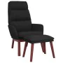 Relaxsessel mit Fußstütze aus schwarzem Stoff von , Sessel - Ref: Foro24-3097569, Preis: 146,70 €, Rabatt: %