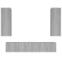 4-teiliges TV-Möbelset Sperrholz Sonoma grau von , TV-Möbel - Ref: Foro24-3114204, Preis: 150,21 €, Rabatt: %