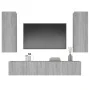 4-teiliges TV-Möbelset Sperrholz Sonoma grau von , TV-Möbel - Ref: Foro24-3114204, Preis: 150,21 €, Rabatt: %