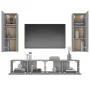 4-teiliges TV-Möbelset Sperrholz Sonoma grau von , TV-Möbel - Ref: Foro24-3114204, Preis: 150,21 €, Rabatt: %