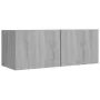 4-teiliges TV-Möbelset Sperrholz Sonoma grau von , TV-Möbel - Ref: Foro24-3114204, Preis: 150,21 €, Rabatt: %