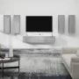 6 pcs TV furniture set plywood Sonoma gray by , TV Furniture - Ref: Foro24-3114348, Price: 230,09 €, Discount: %