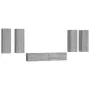 6 pcs TV furniture set plywood Sonoma gray by , TV Furniture - Ref: Foro24-3114348, Price: 230,09 €, Discount: %