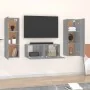 3 pcs TV furniture set plywood Sonoma gray by , TV Furniture - Ref: Foro24-3120234, Price: 116,56 €, Discount: %