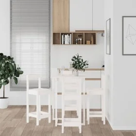 5-piece bar set solid pine wood white by , Furniture sets for kitchens and dining rooms - Ref: Foro24-3124743, Price: 279,05 ...