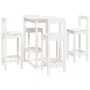 Set de bar 5 piezas madera maciza de pino blanco de , muebles para cocinas y comedores - Ref: Foro24-3124743, Precio: 279,04 ...