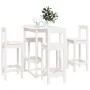 Set de bar 5 piezas madera maciza de pino blanco de , muebles para cocinas y comedores - Ref: Foro24-3124743, Precio: 279,04 ...