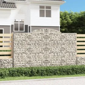 Gabion baskets 12 pcs arch shape iron 300x30x180/200cm by , Pots and planters - Ref: Foro24-3146603, Price: 1,00 €, Discount: %